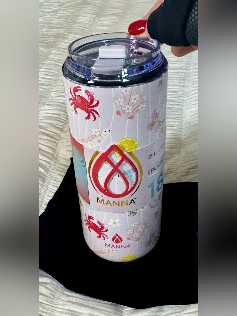 Manna Women’s Pink Floral Stainless Bottle - Splash Proof Collection
